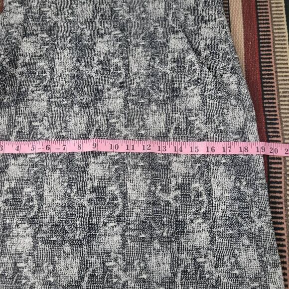 MM Lafleur Etsuko Sheath Dress Sz 10 Crackle Black White Workwear Office Career - Picture 11 of 12